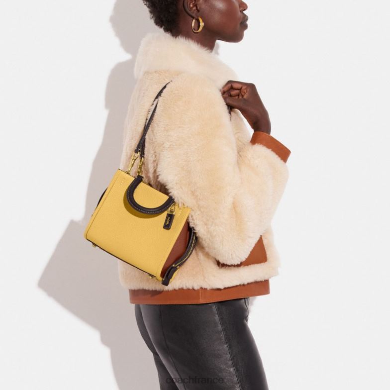 Coach femmes rogue 20 en cuir régénérateur color block b4/foin multi HHR6J81