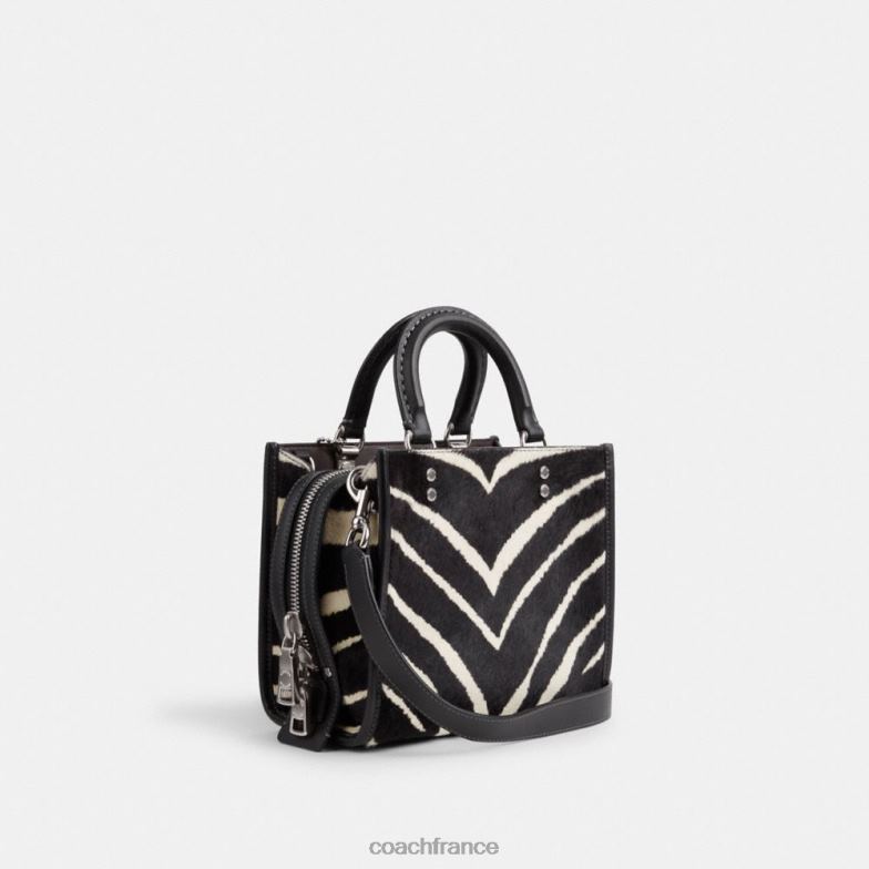 Coach femmes rogue 20 en poil de veau avec imprimé zèbre gauche/zèbre HHR6J89