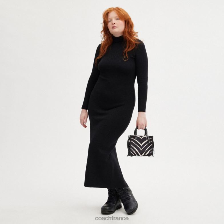 Coach femmes rogue 20 en poil de veau avec imprimé zèbre gauche/zèbre HHR6J89