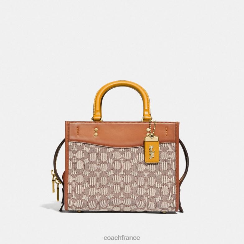 Coach femmes rogue 25 en jacquard textile signature b4/cacao bruni amb HHR6J95