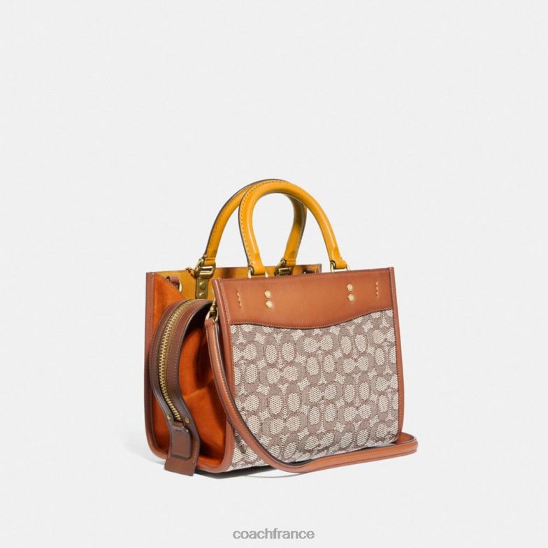 Coach femmes rogue 25 en jacquard textile signature b4/cacao bruni amb HHR6J95