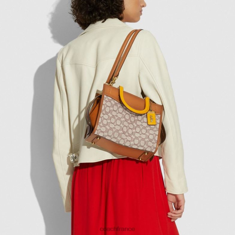 Coach femmes rogue 25 en jacquard textile signature b4/cacao bruni amb HHR6J95