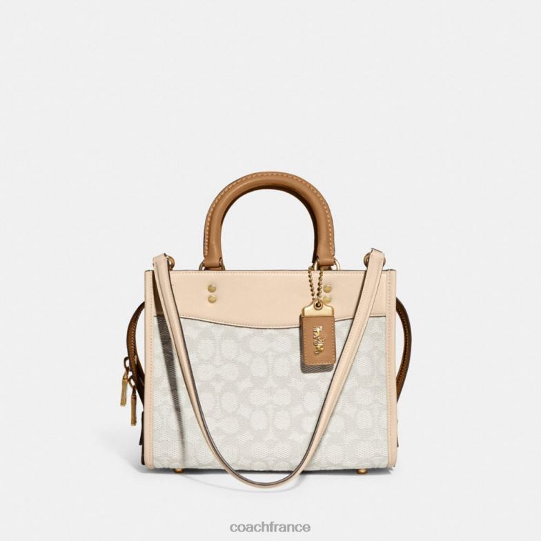 Coach femmes rogue 25 en jacquard textile signature b4/craie ivoire multi HHR6J79