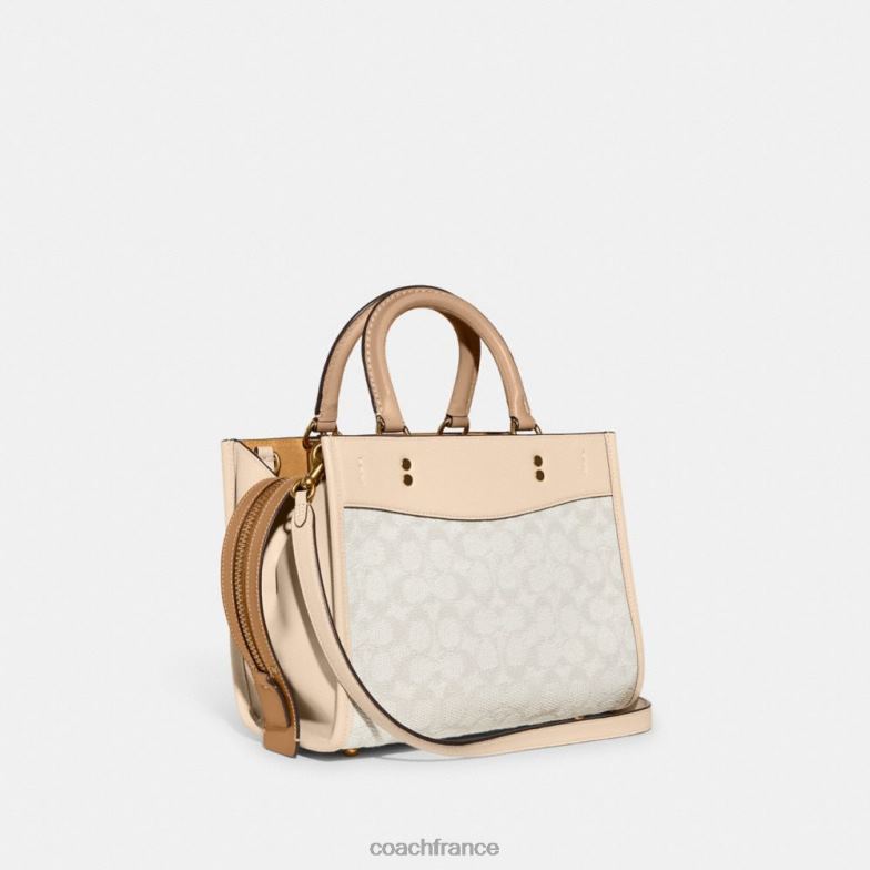Coach femmes rogue 25 en jacquard textile signature b4/craie ivoire multi HHR6J79