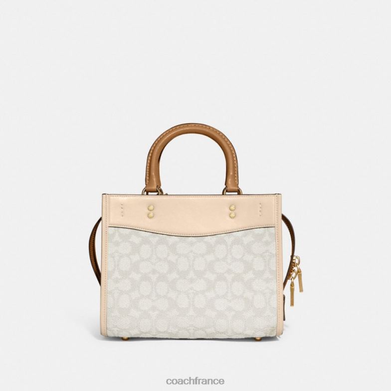 Coach femmes rogue 25 en jacquard textile signature b4/craie ivoire multi HHR6J79