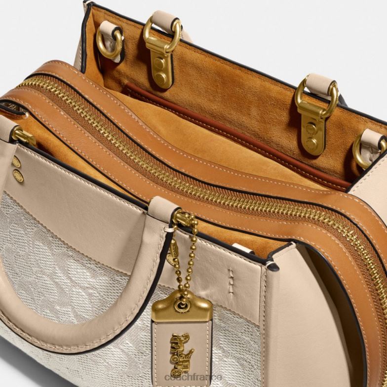 Coach femmes rogue 25 en jacquard textile signature b4/craie ivoire multi HHR6J79