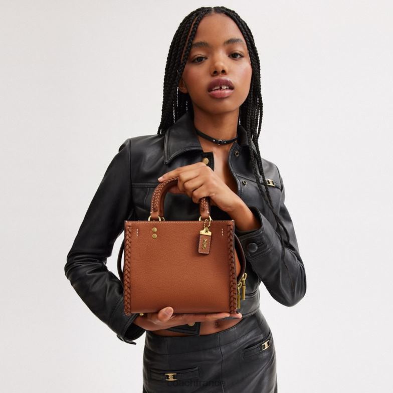 Coach femmes voyou 20 avec tresse b4/ambre bruni HHR6J77