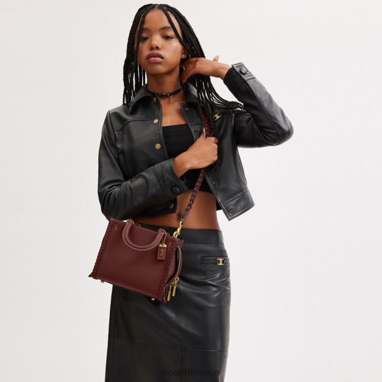 Coach femmes voyou 20 avec tresse b4/vin HHR6J80