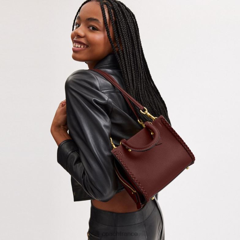 Coach femmes voyou 20 avec tresse b4/vin HHR6J80
