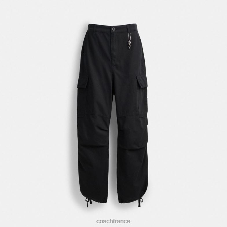 Coach femmes pantalon cargo noir HHR6J501