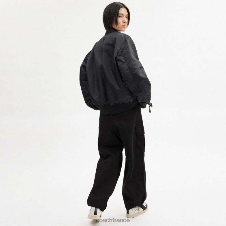 Coach femmes pantalon cargo noir HHR6J501