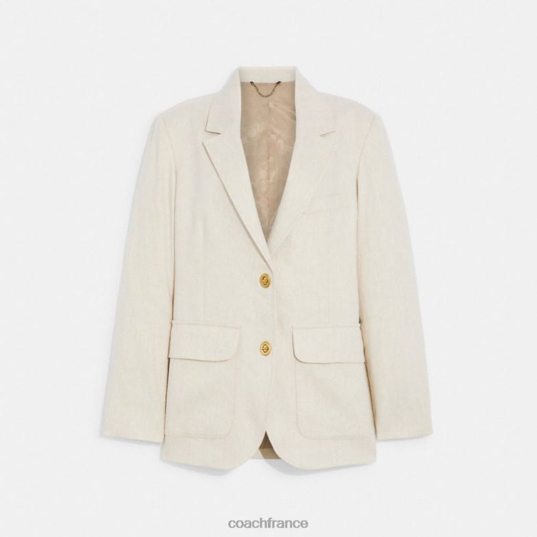 Coach femmes blazer d'été décontracté kaki HHR6J462
