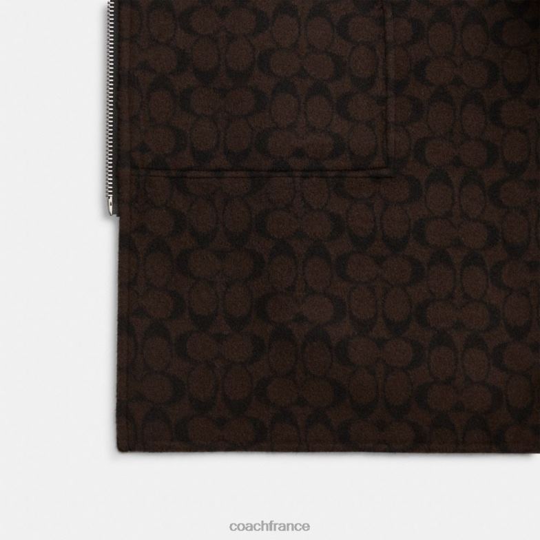 Coach femmes cape double face noir HHR6J451