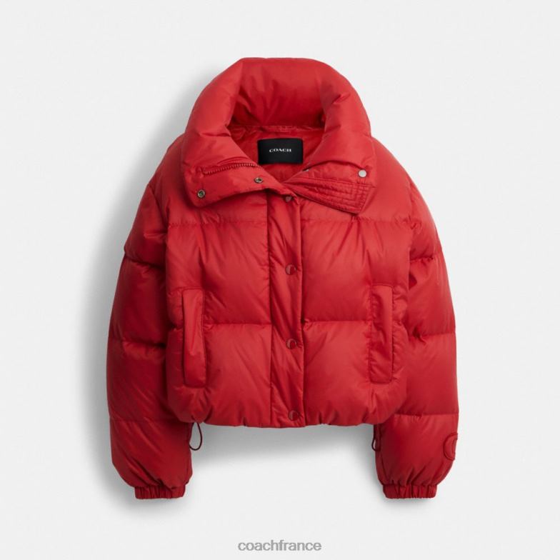 Coach femmes doudoune courte rouge. HHR6J444