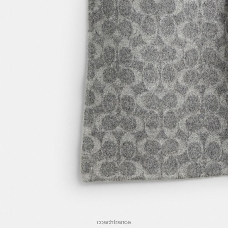 Coach femmes manteau double face gris clair HHR6J438