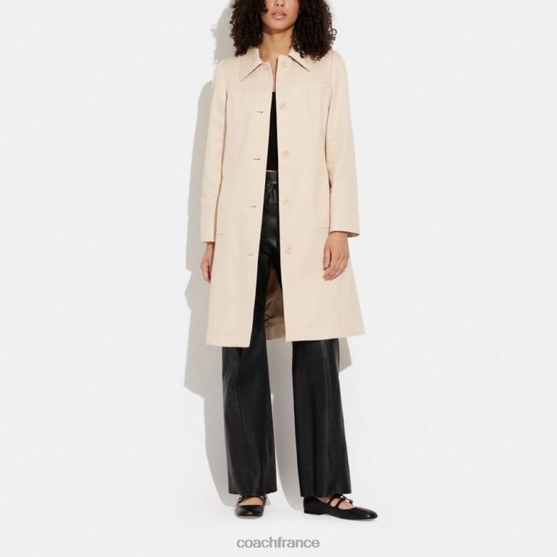 Coach femmes trench trapèze porcelaine HHR6J463