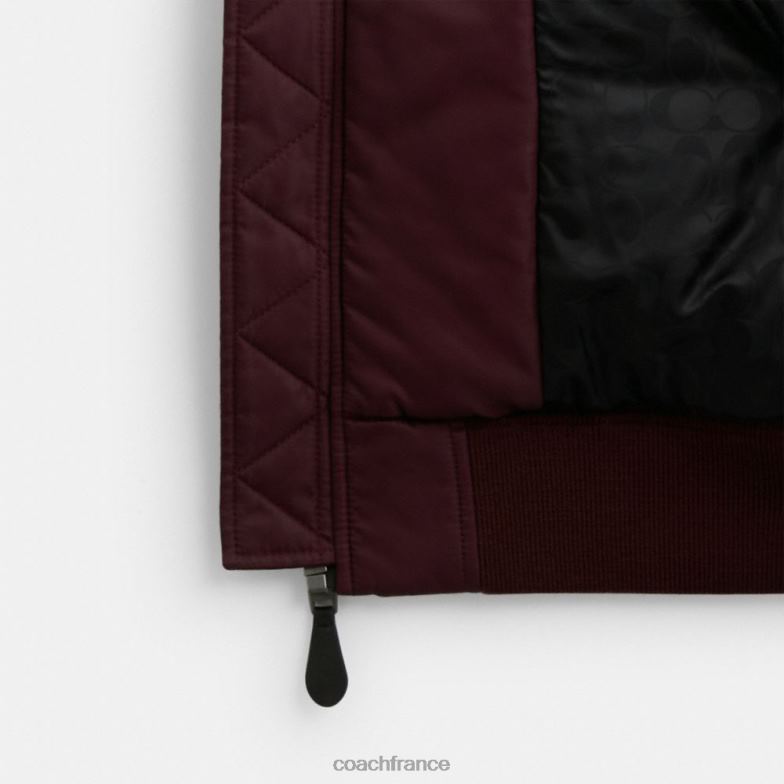 Coach femmes veste ma-1 du nouvel an avec dragon Bourgogne HHR6J431