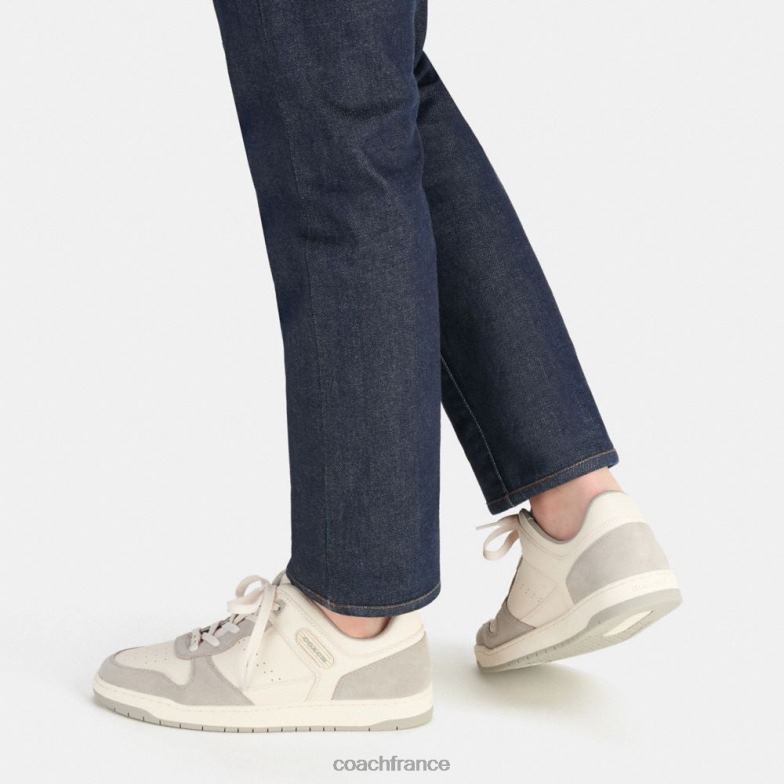 Coach Hommes baskets c201 craie/gris tourterelle HHR6J740
