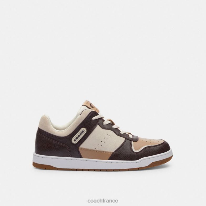 Coach Hommes baskets c201 sang de bœuf/taupe HHR6J735