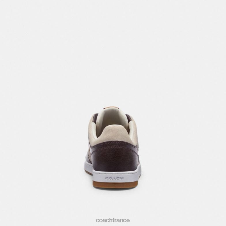 Coach Hommes baskets c201 sang de bœuf/taupe HHR6J735