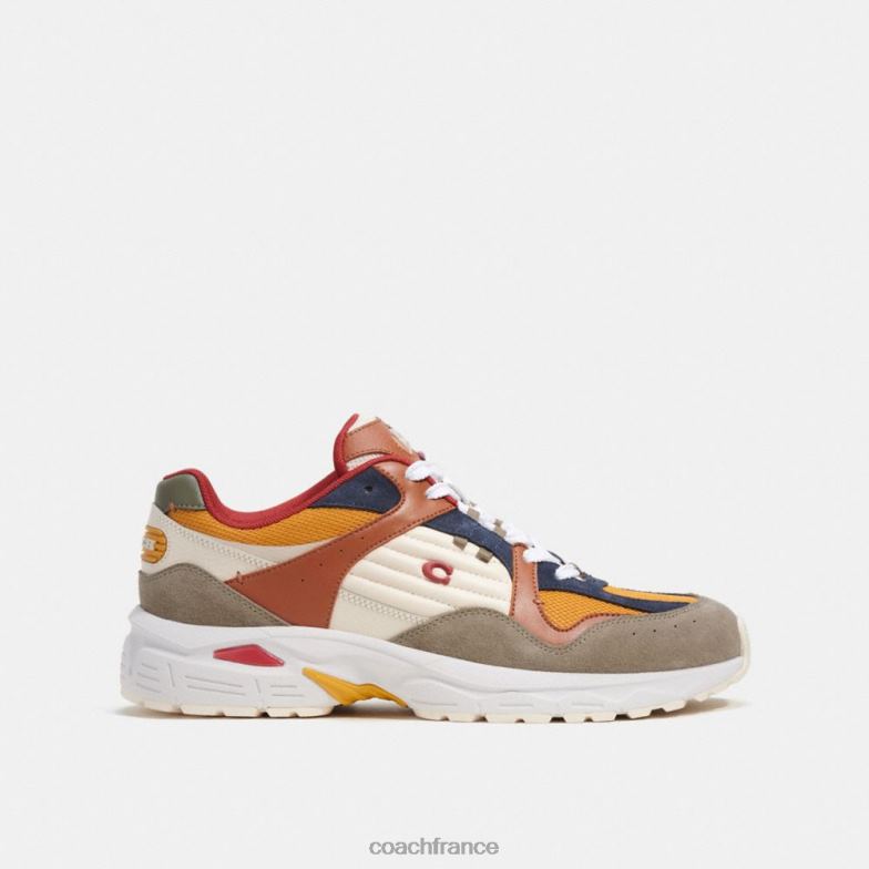 Coach Hommes baskets c301 vert/renoncule HHR6J738