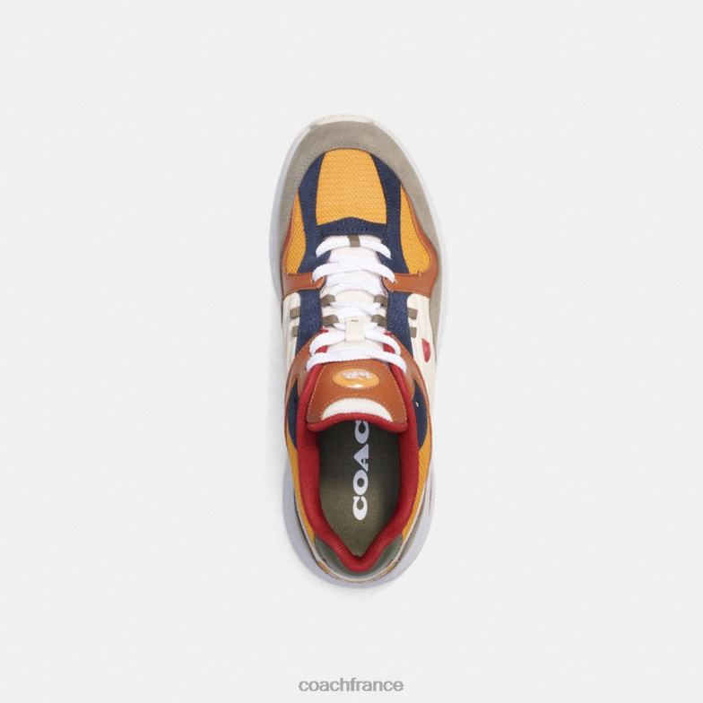 Coach Hommes baskets c301 vert/renoncule HHR6J738