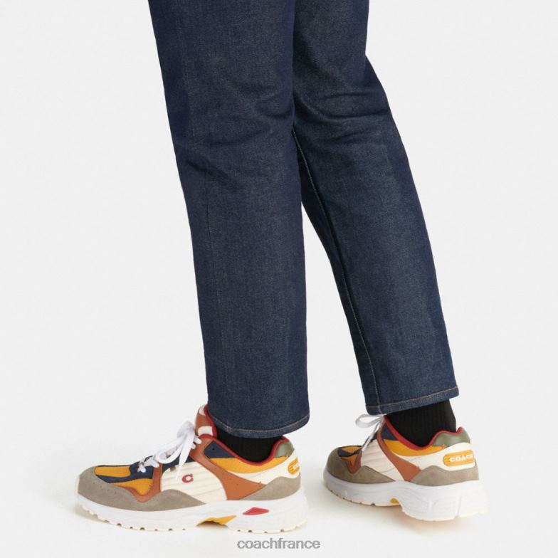 Coach Hommes baskets c301 vert/renoncule HHR6J738