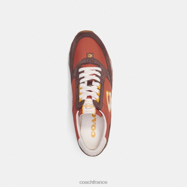 Coach Hommes sneaker de coureur rouille/érable HHR6J745