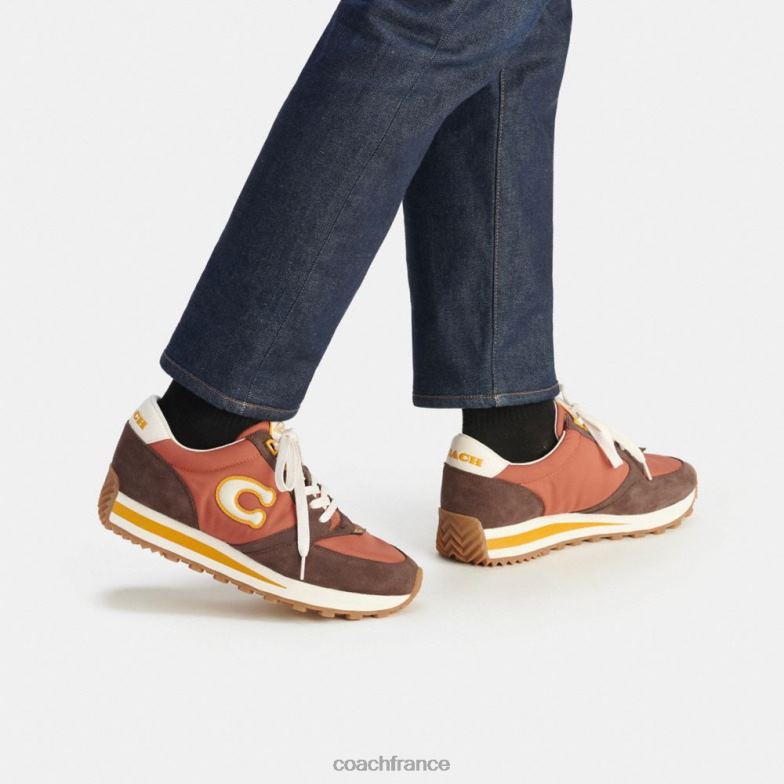 Coach Hommes sneaker de coureur rouille/érable HHR6J745