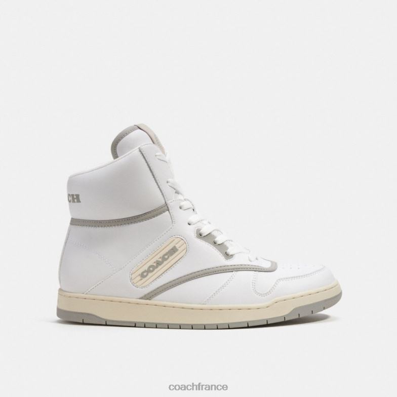 Coach Hommes sneaker montante c202 blanc optique HHR6J743