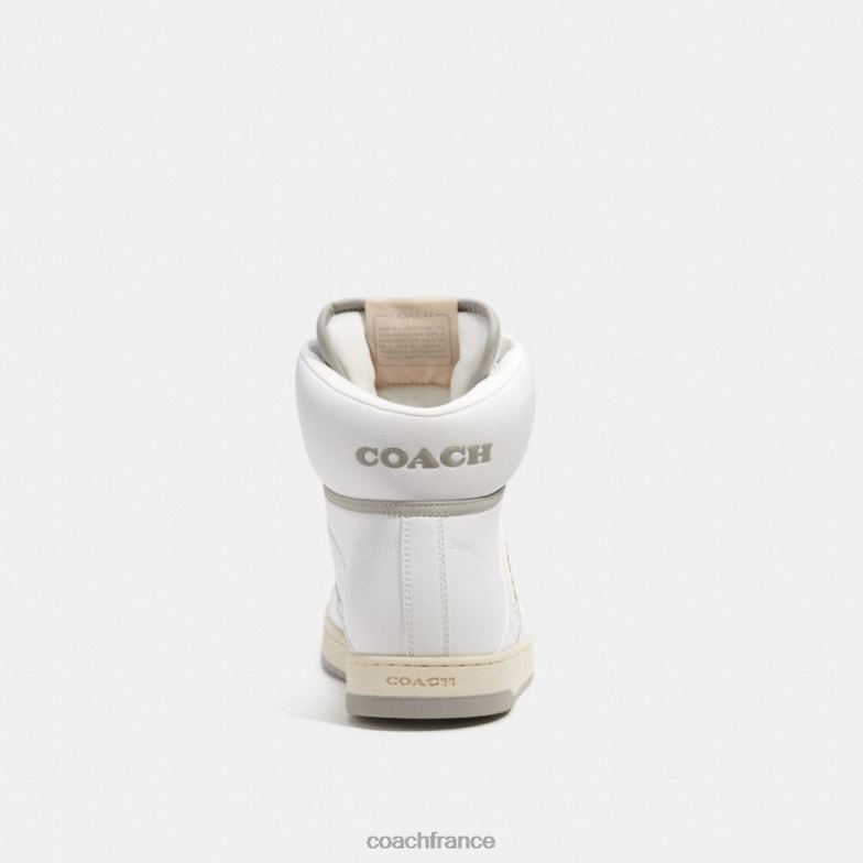 Coach Hommes sneaker montante c202 blanc optique HHR6J743