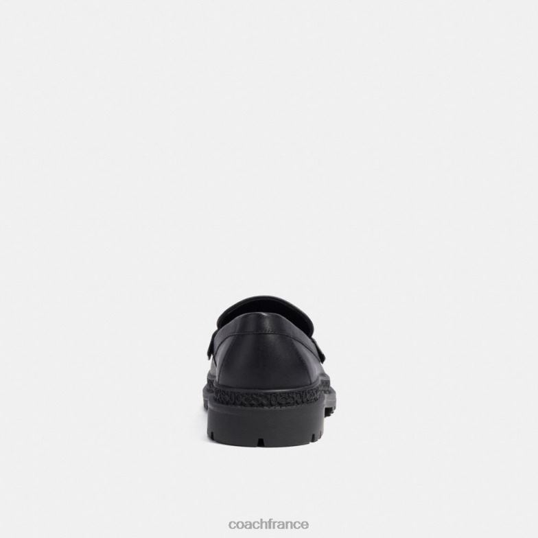 Coach Hommes mocassin avec jacquard signature et pièce de monnaie signature noir HHR6J733