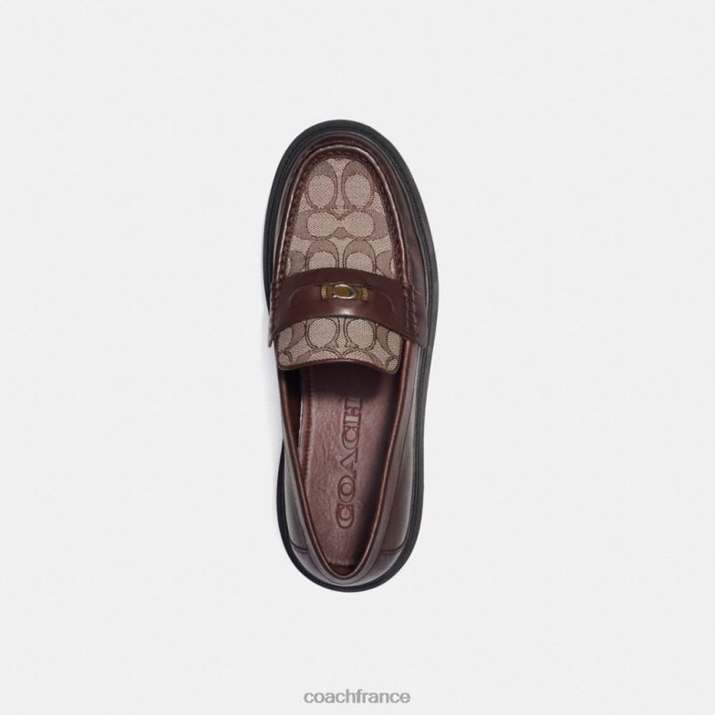 Coach Hommes mocassin avec jacquard signature et pièce de monnaie signature érable HHR6J734