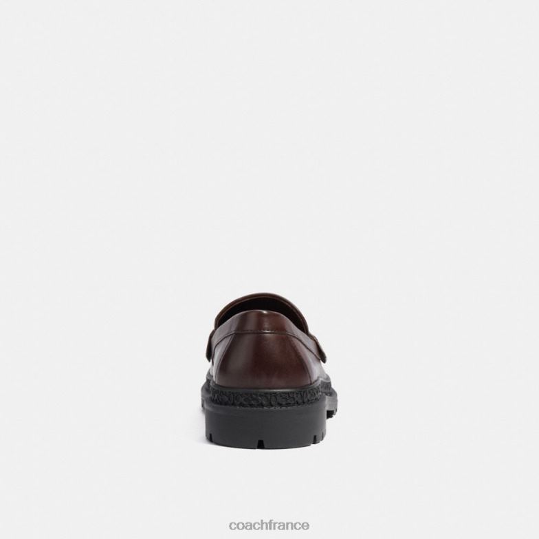 Coach Hommes mocassin avec jacquard signature et pièce de monnaie signature érable HHR6J734