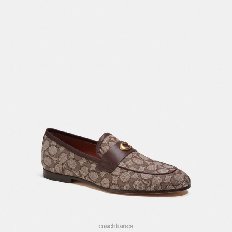 Coach Hommes mocassin signature sculpté en jacquard signature chêne HHR6J732