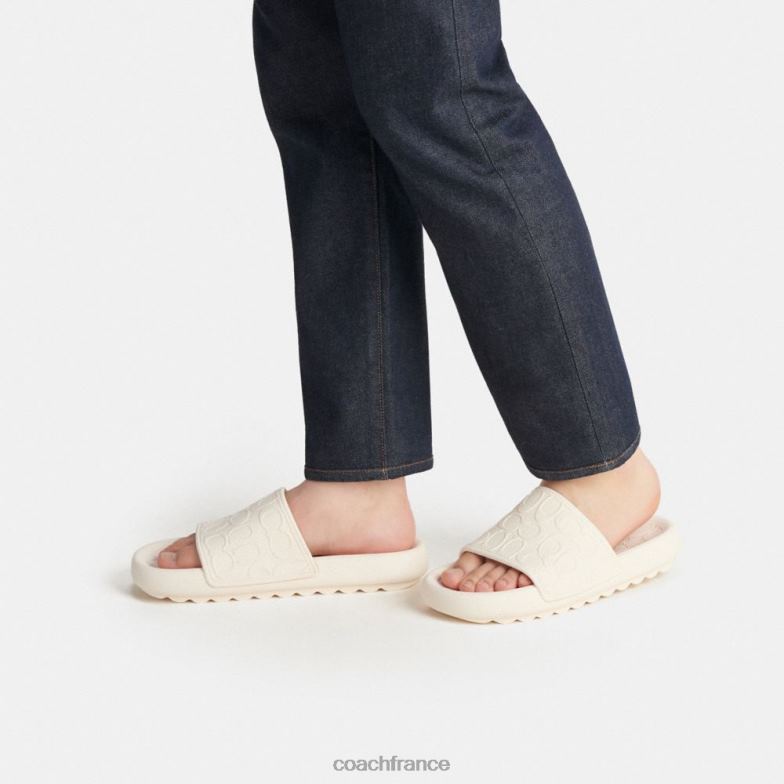 Coach Hommes obi sport slide en signature craie HHR6J729