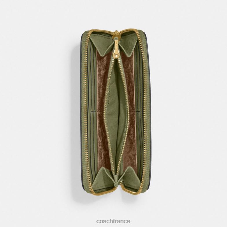 Coach Hommes portefeuille accordéon avec intérieur en toile emblématique mousse HHR6J694