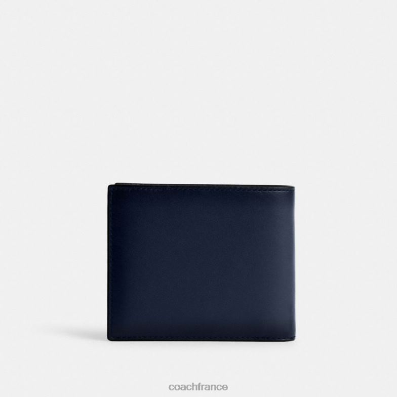 Coach Hommes Portefeuille 3 en 1 bleu profond HHR6J707