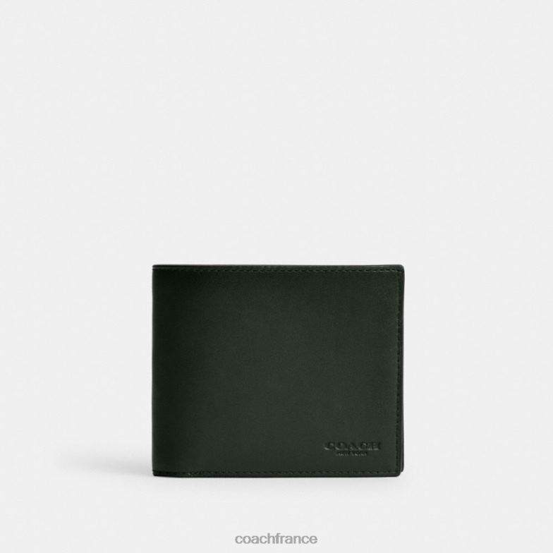 Coach Hommes Portefeuille 3 en 1 vert amazonien HHR6J706