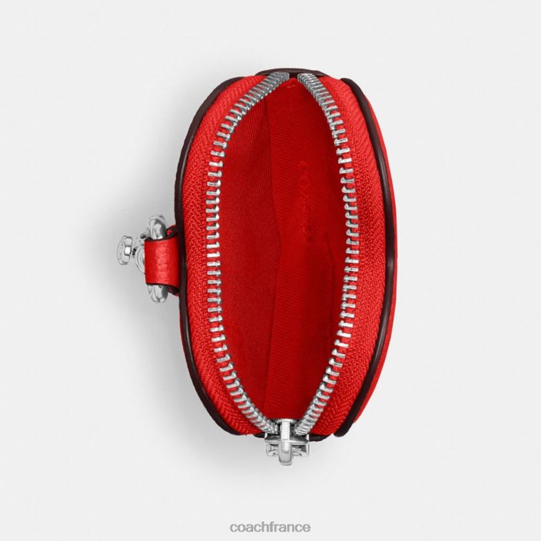 Coach Hommes porte-monnaie coeur rouge sportif HHR6J699