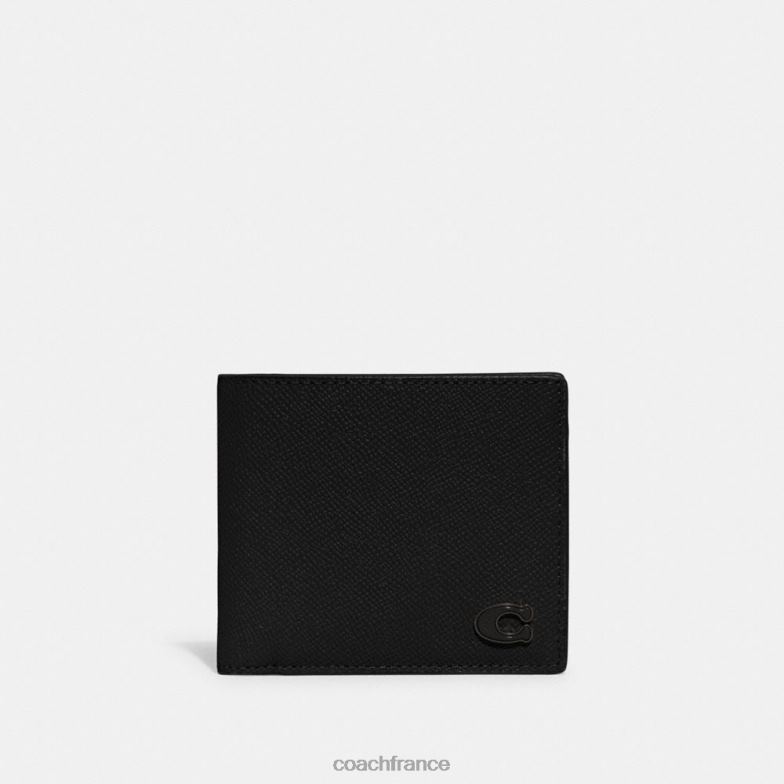 Coach Hommes porte-monnaie noir HHR6J714