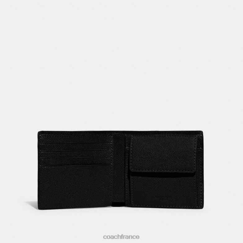 Coach Hommes porte-monnaie noir HHR6J714
