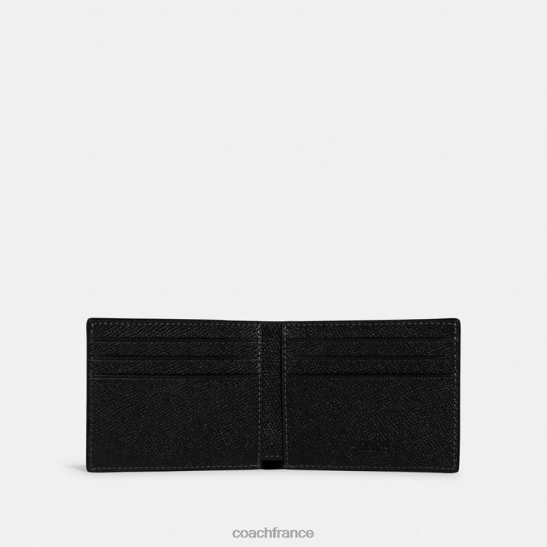 Coach Hommes portefeuille mince noir HHR6J713