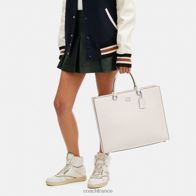 Coach Hommes cabas 40 avec intérieur en toile signature craie HHR6J641