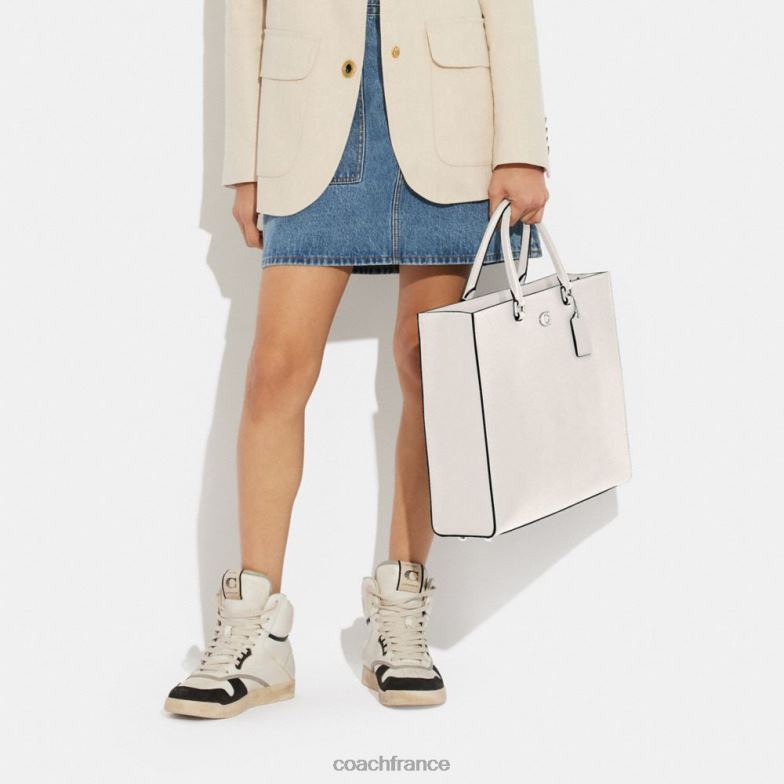 Coach Hommes cabas 40 avec intérieur en toile signature craie HHR6J641