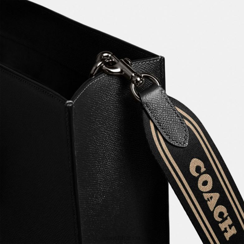 Coach Hommes cabas 40 avec intérieur en toile signature noir HHR6J638