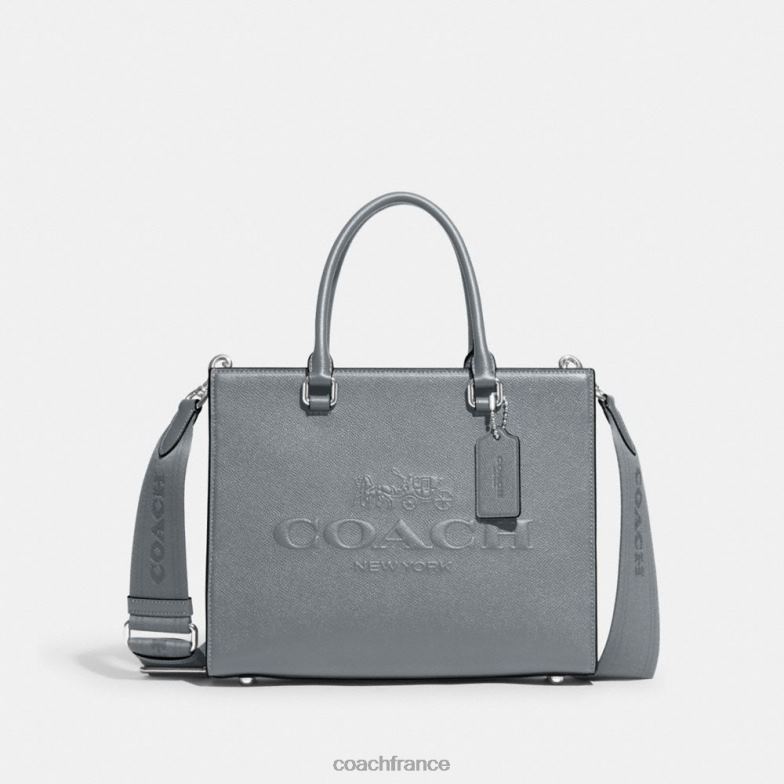 Coach Hommes cabas avec toile signature gris bleu HHR6J634
