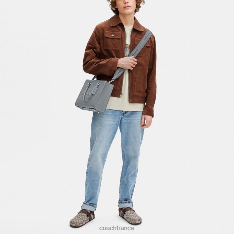 Coach Hommes cabas avec toile signature gris bleu HHR6J634