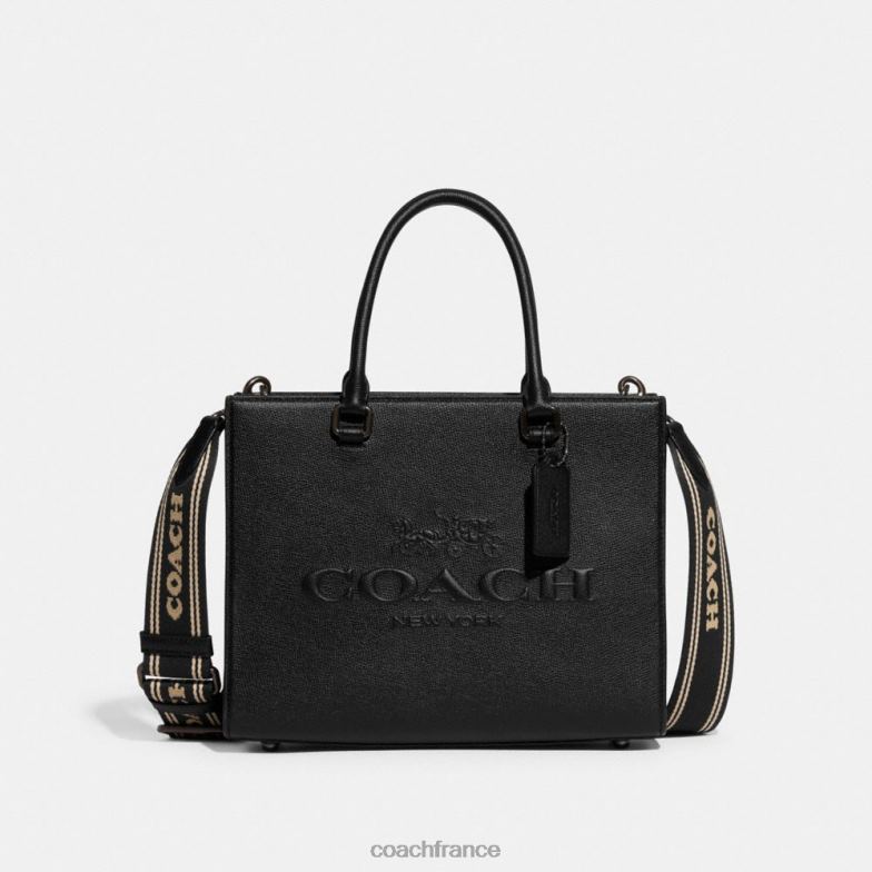 Coach Hommes cabas avec toile signature noir HHR6J637