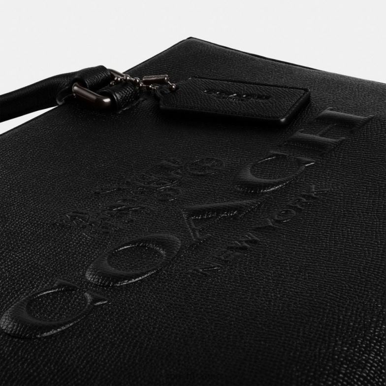 Coach Hommes cabas avec toile signature noir HHR6J637